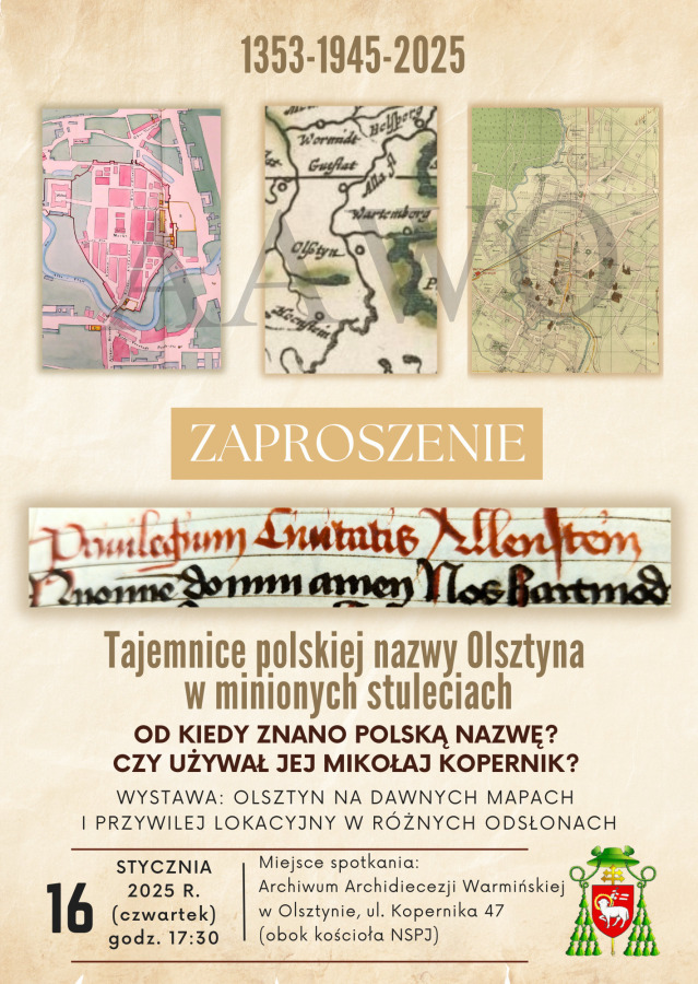 Tajemnice polskiej nazwy Olsztyna w minionych stuleciach